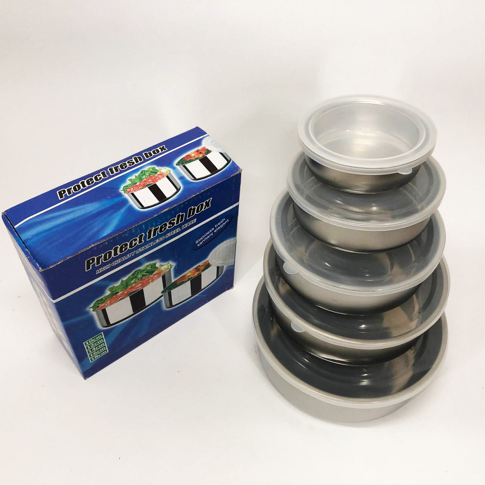 Набор пищевых контейнеров Unique UN-1515 5 шт из нержавеющей стали YT-14 Львов - изображение 13