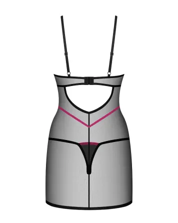 Пеньюар Obsessive Novenes chemise & thong XS/S Львов