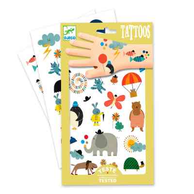 Набір для творчості Djeco Забавні маленькі картинки наклейки на тіло (DJ09579) Вінниця