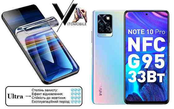 Полиуретановая пленка Ultra для Infinix Note 10 Pro – минимальная толщина, максимальная защита! Киев