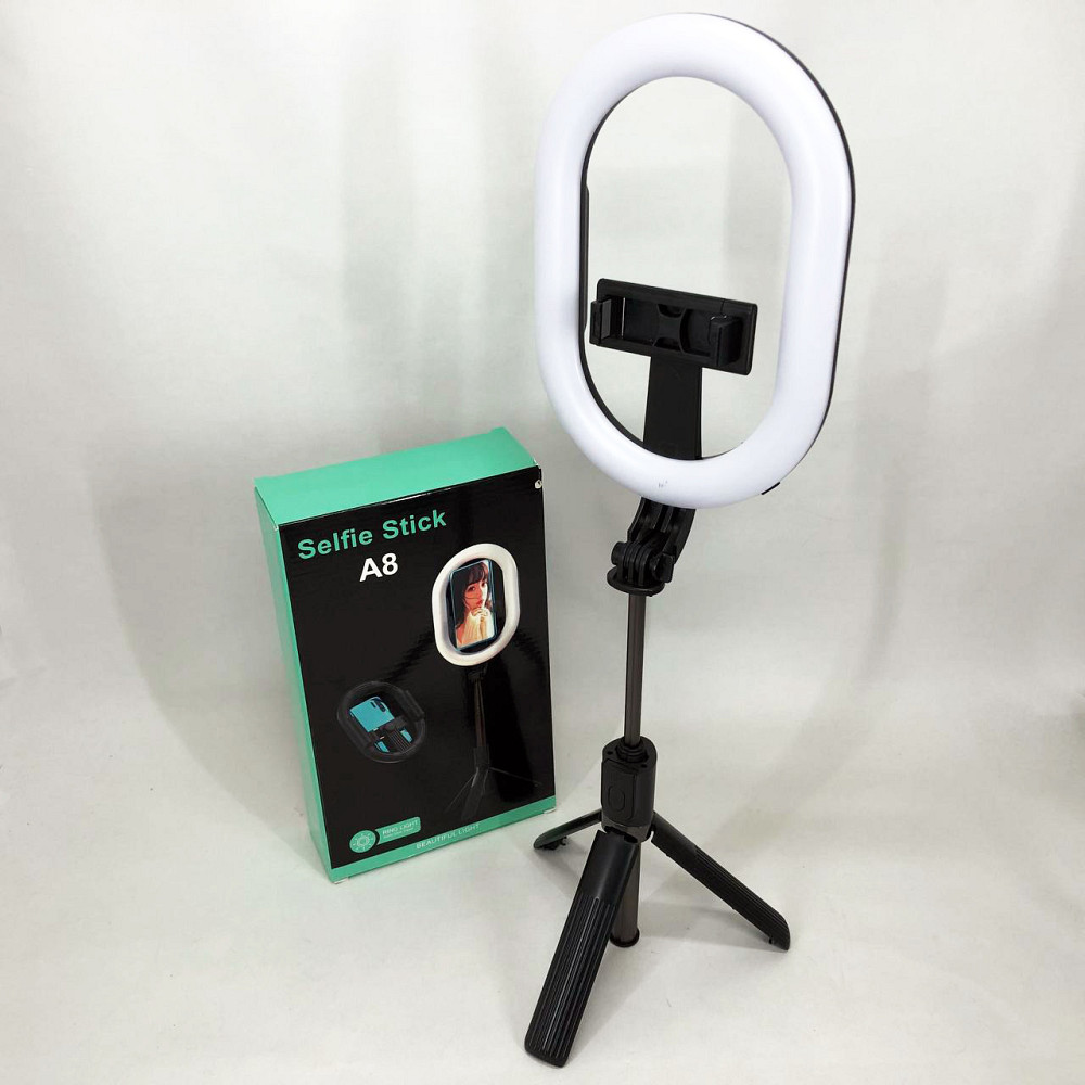 Освітлення для блогера Selfie Stick A8, Професійна лампа, Кольцевой свет, Лампа для тиктокерів RI-56 Львов - изображение 9