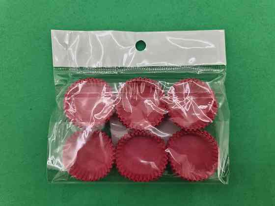 Тартолетка для кексів "Кругла рожева"D30 H9,5 (100шт)/3а/ (1 уп.) Харків