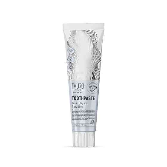 Tauro Pro Line Pure Nature Антибактеріальна зубна паста з каоліном та наночастинками срібла для собак і котів, 100 мл Киев