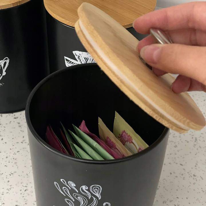 Набор емкостей для кухни 4 штуки для кофе, чая, сахара и соли Ruhhy (24578) Нововолынск - изображение 10