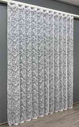 Тюль жаккард, цвет белый 1448т Киев