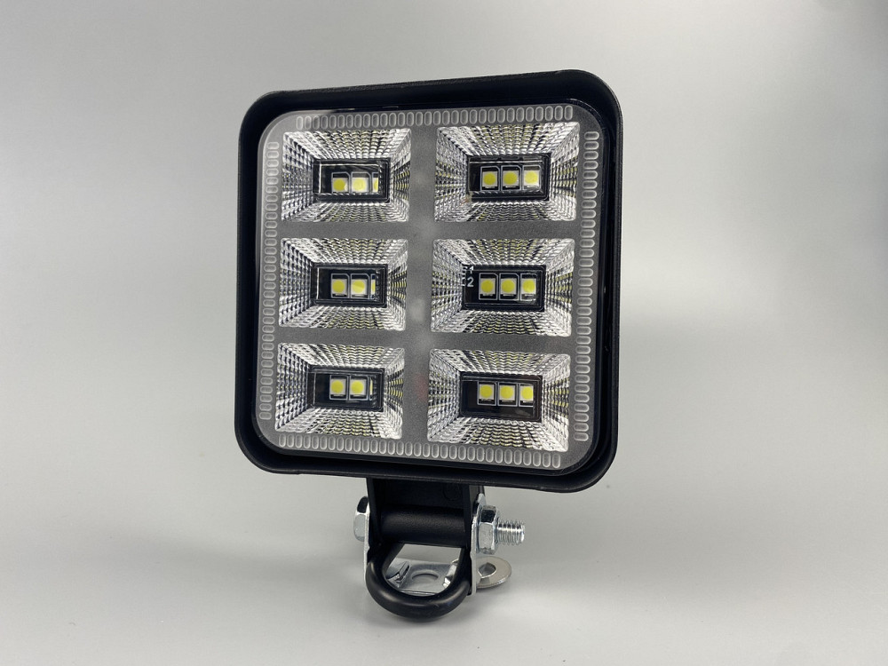 Фара LED квадратна 48W 6000K (18 діодів) (8.5 см х 8.5 см х 1.5 см) Mini Мукачево - фото 8