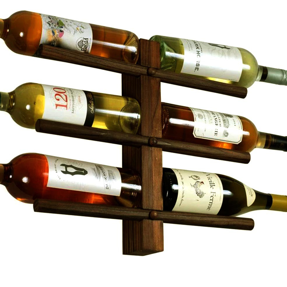 Настенная винная полка 