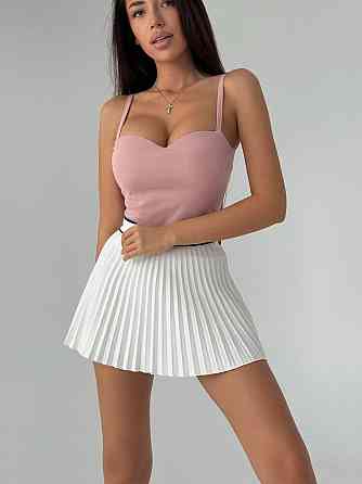 Женская эффектная майка пуш-ап с эффектом «утяжки» на бретелях креп дайвинг Пудра, 42/44 Одесса