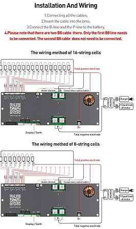 Інверторні BMS JK-PB2A16S30P V.19 300А/600А 2A балансування. Харків