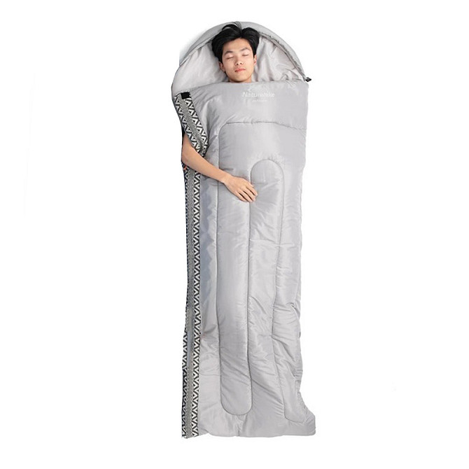 Спальник з капюшоном Naturehike L250 NH21MSD07, (9°C), лівий, сірий Київ - фото 2