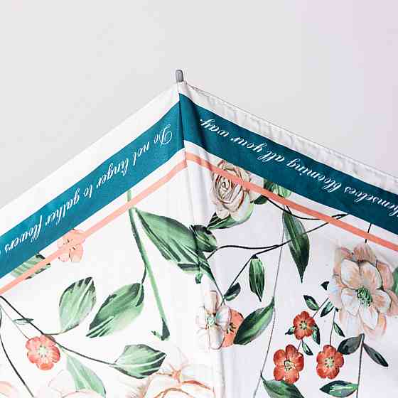 Парасолька механічна елегантна з принтом міцна надійна з поліестеру діаметр 99 см Зелений HP-23-15GR Коломия