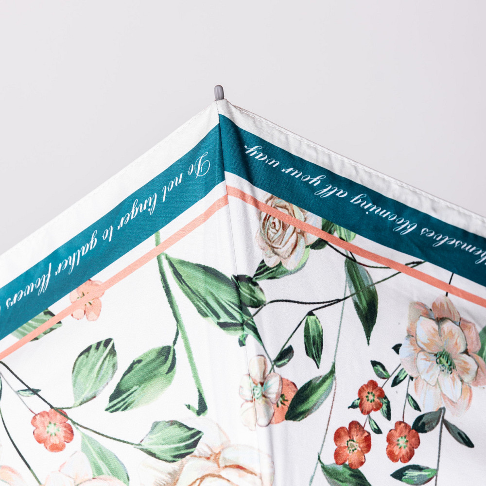 Парасолька механічна елегантна з принтом міцна надійна з поліестеру діаметр 99 см Зелений HP-23-15GR Коломыя - изображение 3