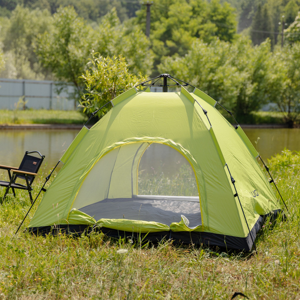 Намет кемпінговий 2 на 2 метри автоматичний для риболовлі походу туристичний LU-019M Салатовий Коломия - фото 2
