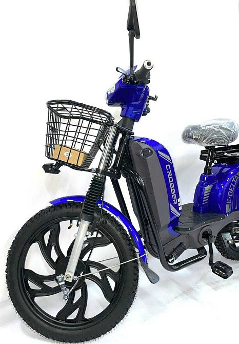 Электрический велосипед Crosser E-Delta 60V 15Ah (800ВТ) Синий! Харьков - изображение 2