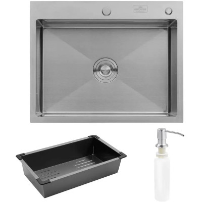 Мийка кухонна Kroner KRPGeburstet-6350HM (CV031452) Вінниця - фото 1