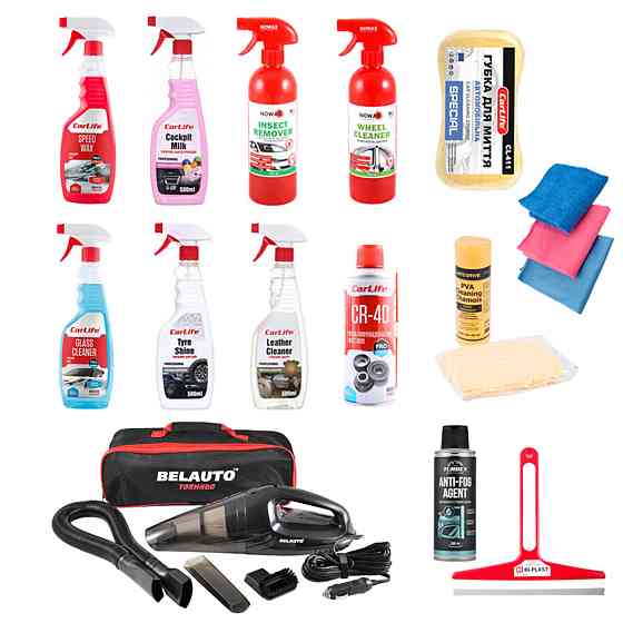 Набір для миття автомобіля Carlife з пилососом BA53W Київ