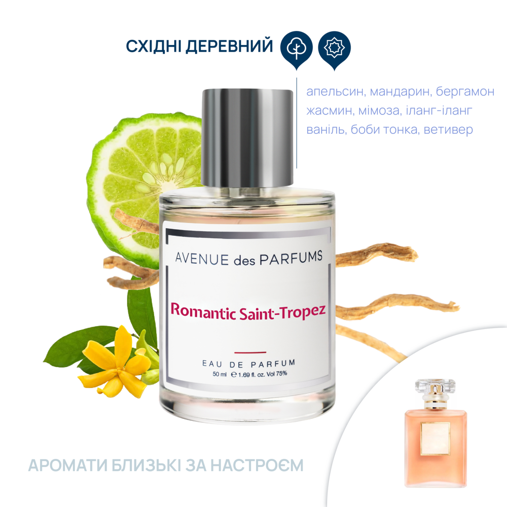 Парфумована вода Romantic Saint-Tropez Avenue des Parfums 50 мл Київ - фото 2