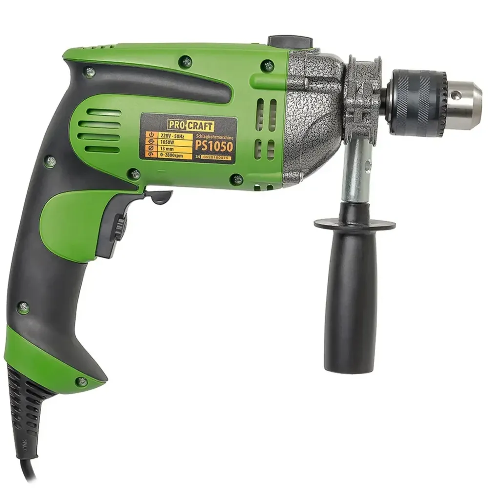 Дриль ударний Procraft для стін і бетону регульована швидкість професійний ударний дриль 2800 об/мин в кейсі Львів - фото 3