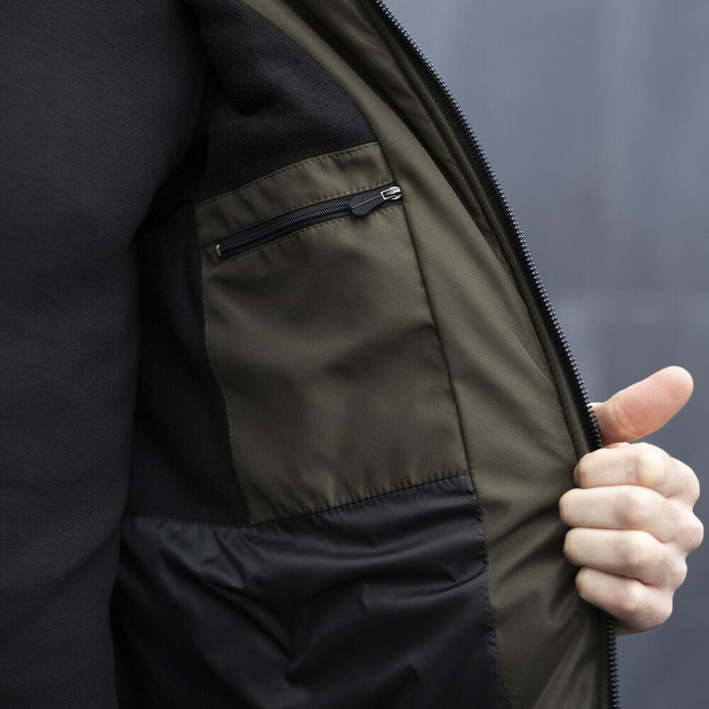 Мужская зимняя куртка хаки с капюшоном Pobedov Winter Jacket Motive ЗИМА В2 Киев - изображение 4