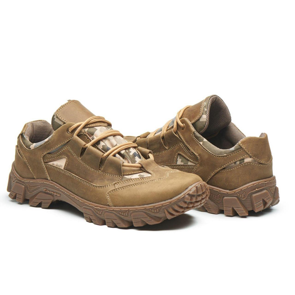 Чоловічі тактичні кросівки з натуральної шкіри та кордури колір-кайот 40 (26,5) Харків - фото 5