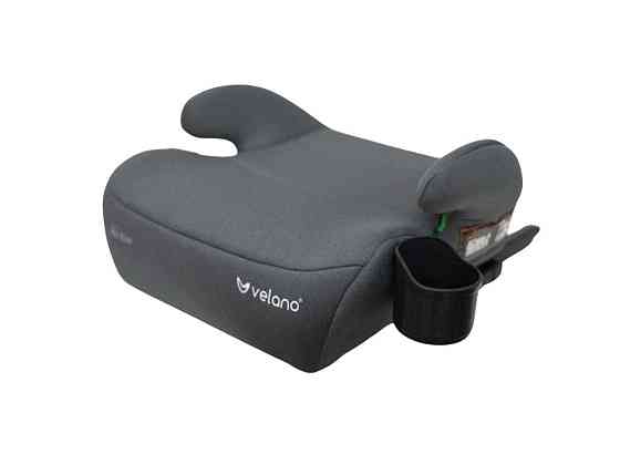 Бустер VELANO Primo i-Size 125–150 см, ISOFIX + підстаканник, grey Київ