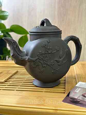 Чайник заварювальний ісинська глина 600 мл "Голубка" темний Т2587-1 Київ