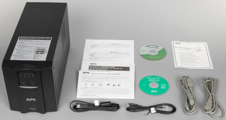 ДБЖ APC Smart-UPS 1500VA LCD, Lin.int., AVR, 8 x IEC, SmartSlot, USB, RJ-45, метал (SMT 1500I) Чорний Харьков - изображение 2