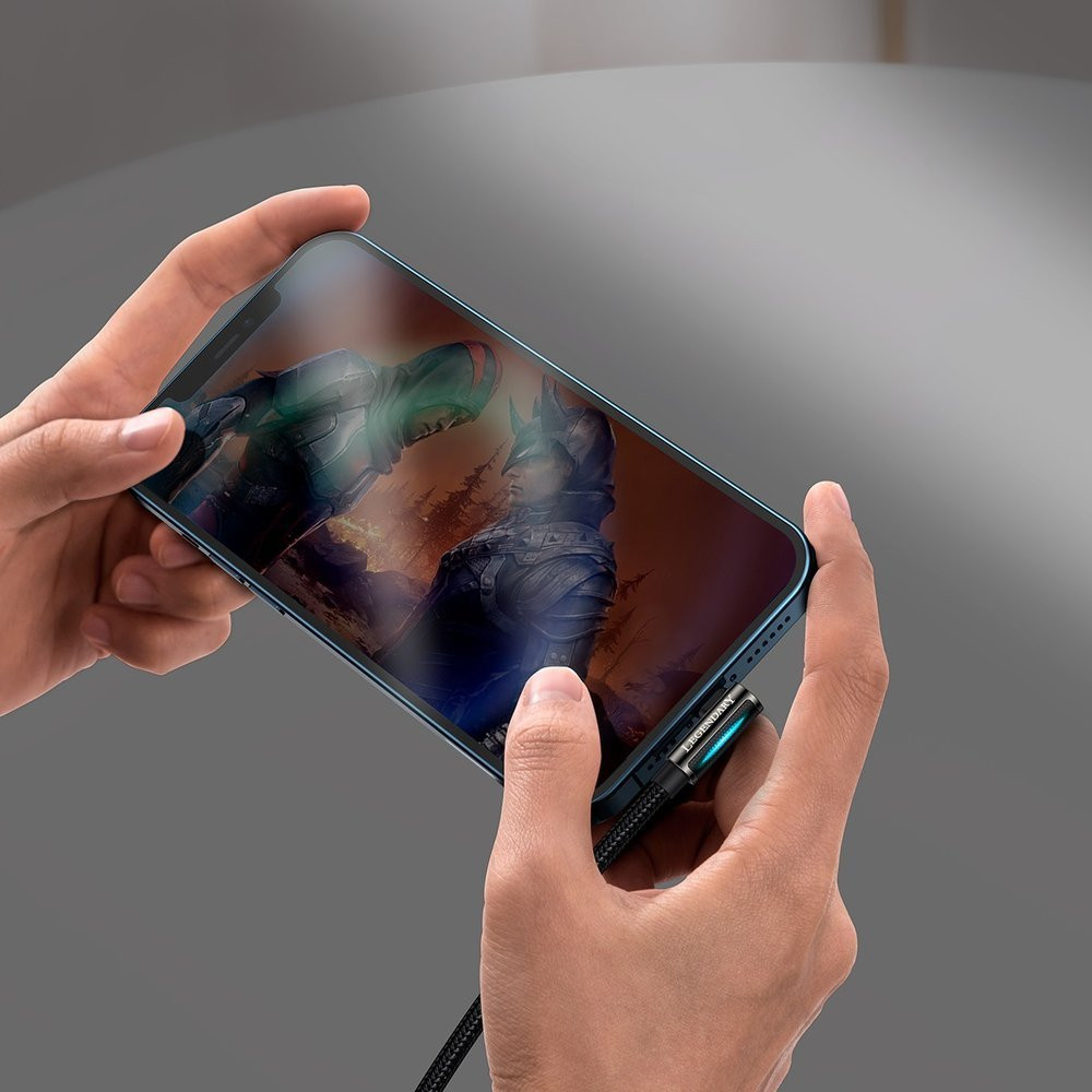 Кабель Lightning Baseus Legend Series Elbow CALCS-A01 (Чорний, 2м, 2.4A) Николаев - изображение 5