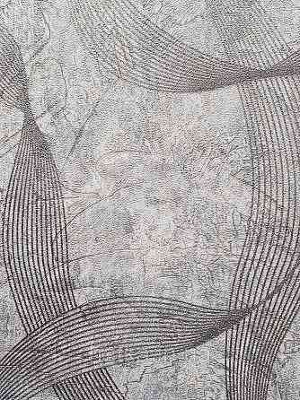 Шпалери метрові вінілові на флізеліні Sintra Vila абстракція зигзаги смуги коричневі золотисті 532553 Київ