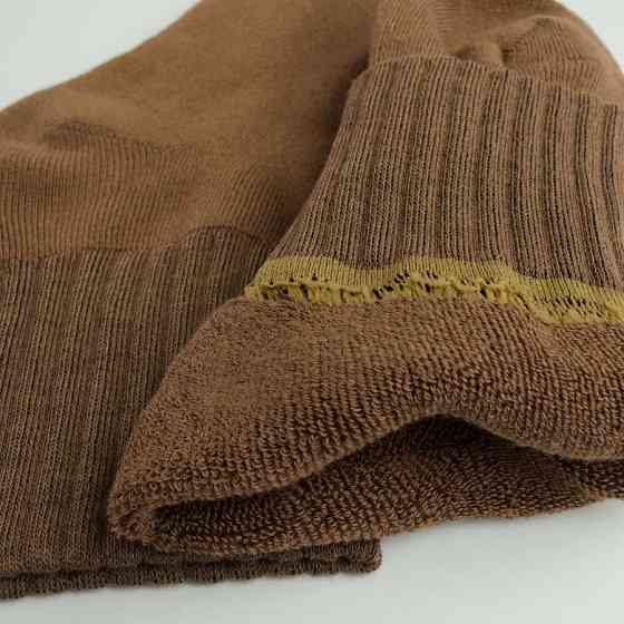Теплые носки женские классические с широкой резинкой однотонные GM Textile Высокие 36-41 Коричневый Сумы