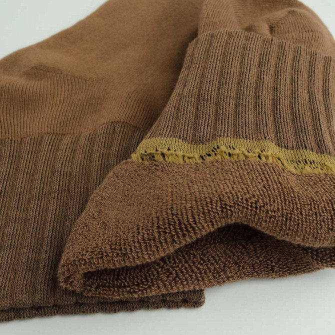 Теплі шкарпетки жіночі класичні з широкою гумкою однотонні GM Textile Високі 36-41 Коричневий Суми - фото 2