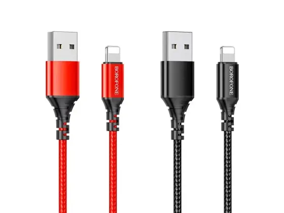 Кабель USB - Lightning Borofone BX54 Ultra Bright 1м 2.4А швидка зарядка для iPhone iPad шнур з чіпом захисту Одеса