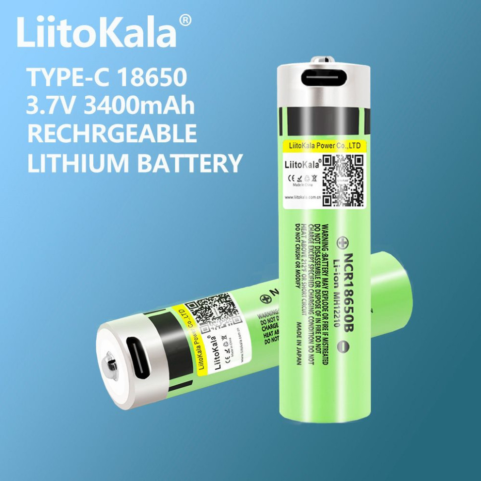 Акумулятор LiitoKala Lii-USB-34B 18650 3400mah Рівне - фото 2