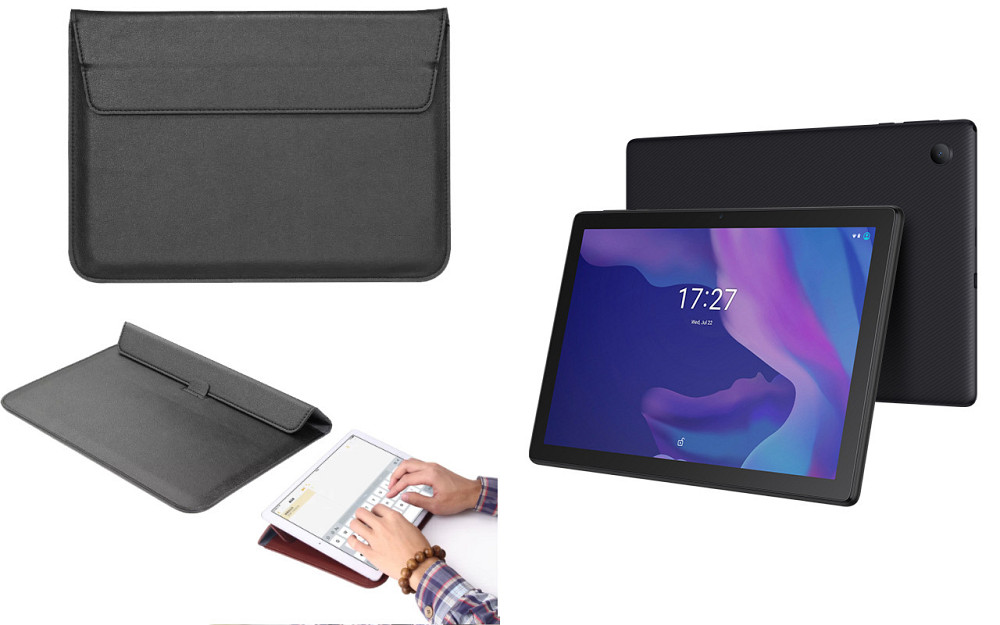 Чехол-конверт VitoCase для Alcatel 1T Smart 10.1 8092 Prime, с функцией подставки для планшета Черный Киев - изображение 1