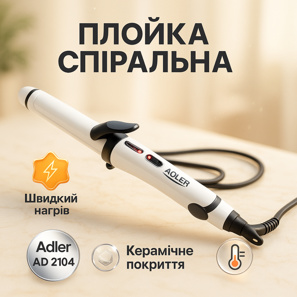 Плойка утюжок для волос 2-в-1 Adler AD 2104 50Вт Ceramic BH-79 Львов - изображение 12