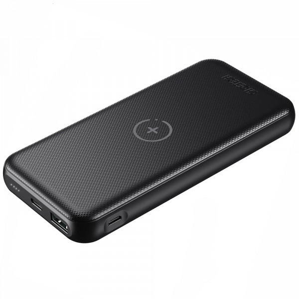 УМБ Choetech 10000mAh, 18W PD3.0/QC3.0, Wireless 10W, USB-C In/out, USB-A+Micro Li-pol чорна (B650-V2-CC-BK) Киев - изображение 1