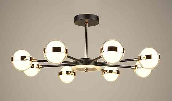 Люстра світлодіодна у вітальню Sirius B N4543/8 BK+FGD Коломия