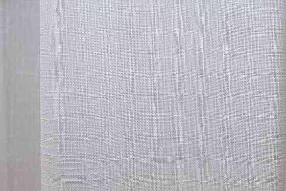 Кухонная арка VR-Textil № 000к лен с бахромой белый с золотистым 270х150 см (51-234) Киев