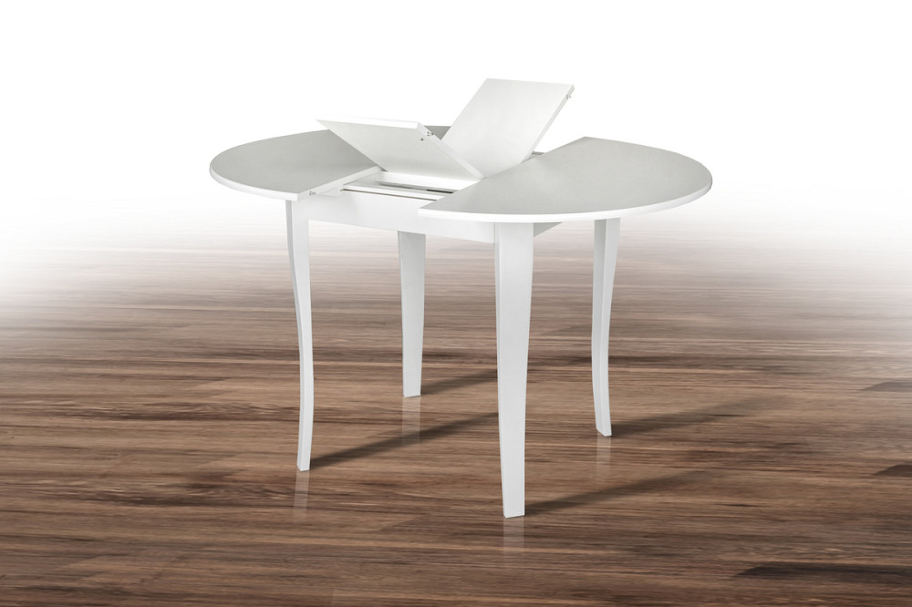 Стіл обідній Дукат (930+250)*930, білий Київ - фото 2