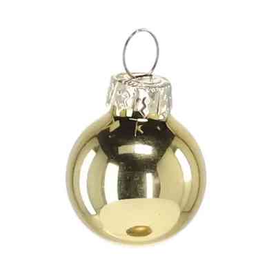 Елочная игрушка Chomik скляні кульки 24 шт, 2,5 см, золотисті (5900779882126_1) Вінниця