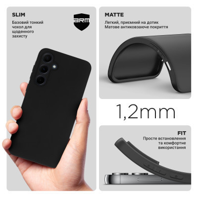 Чехол для мобильного телефона Armorstandart Matte Slim Fit Samsung A35 5G (A356) Camera cover Black (ARM74316) Винница - изображение 3