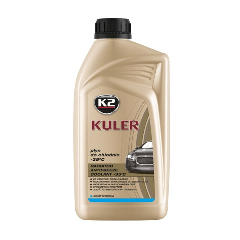 Антифриз K2 Kuler Long Life G11 -35°C голубой готовый 1л Львов - изображение 1