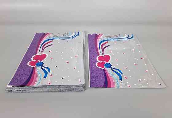 Пакет с рисунком для упаковки подарков   (25*35) №426 фольгированный (ажурный) 