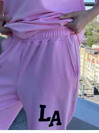 Жіночий легкий спортивний костюм із футболкою "Amante" |  Норма та батал Рожевий, 50-52 Київ