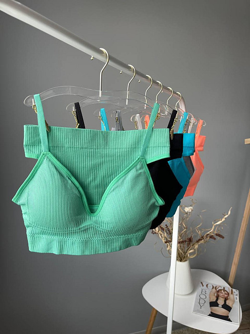 Комплект жіночої білизни з бразіalinами жовтогарячого вета розмір one size Київ - фото 7