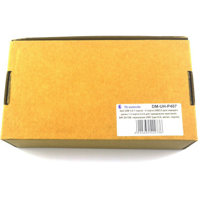 Концентратор ST-Lab 4*USB3.0 data ports + 3*2.4А charge with Power Adaptor metal (DM-UH-P407) Вінниця - фото 7