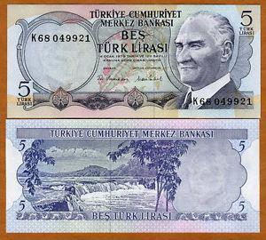 Туреччина / Turkey - 5 Lirasi 1970 UNC Полтава - фото 1