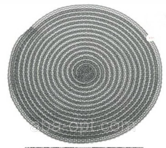 Килимок для сервірування столу круглий сірий ∅ 38 см Рон2 (шт) 4225 Одеса - фото 1