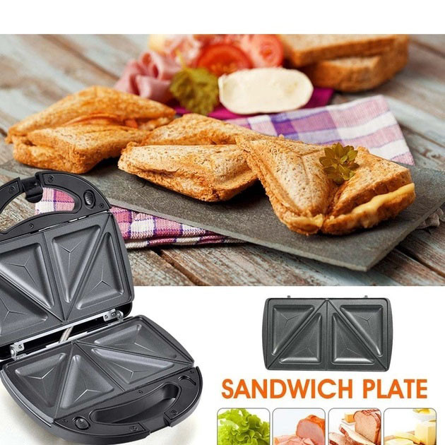 Гриль з притиском для кухні, Бутербродниця для сендвічів з антипригарним покриттям FU-44 Івано-Франківськ - фото 5