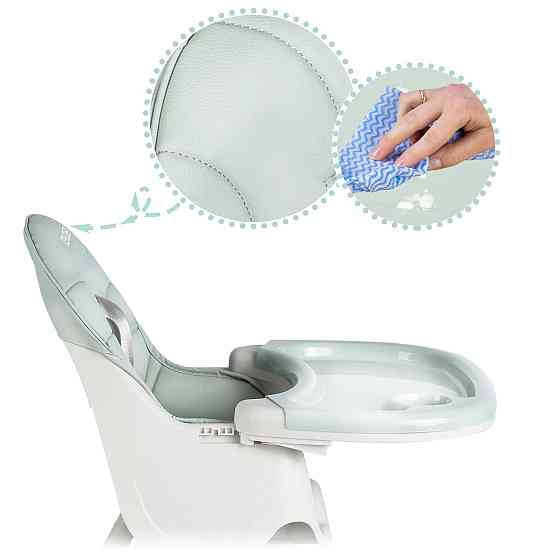 Стільчик для годування зі столиком Ricokids Milo 79 х 62 х 94 см - зелено-білий Київ